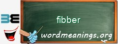 WordMeaning blackboard for fibber